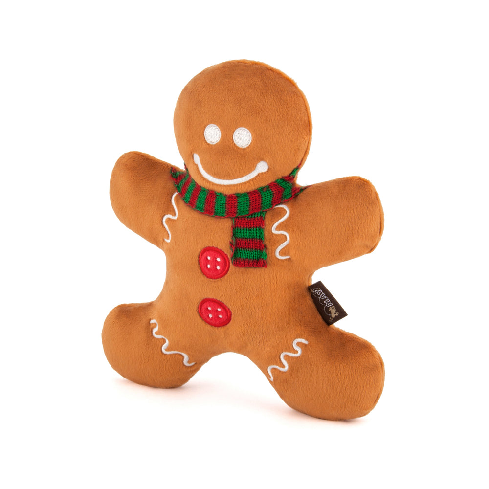 Holly Jolly Gingerbread Man Dog Toy