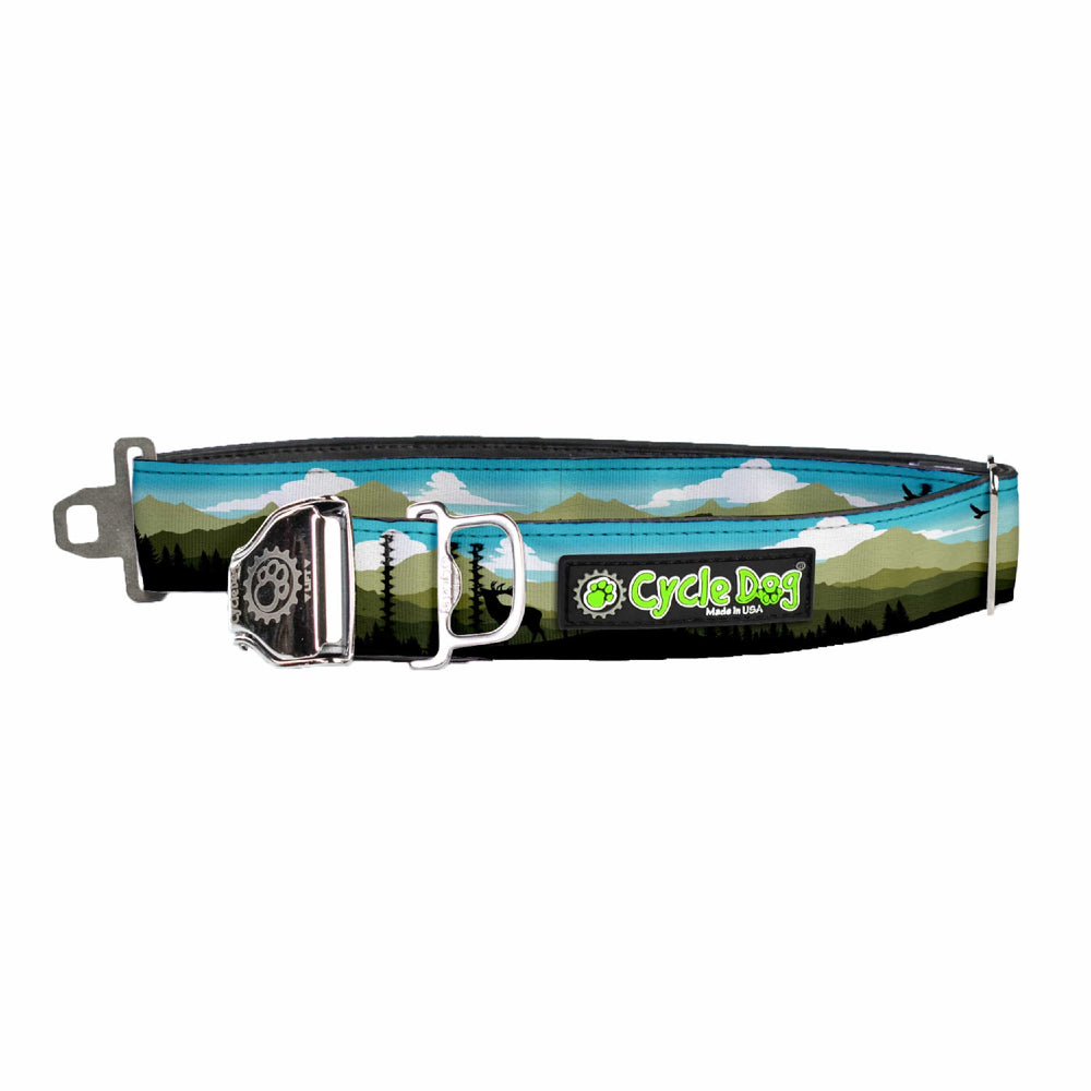 Metal Buckle on Cycle Dog Elk Ridge Dog Collar